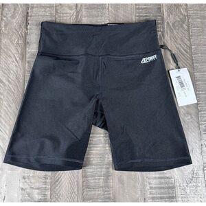 DKNY Sport High Waist‎ Bike Shorts Black Size Small With Runners Pocket
